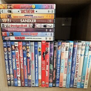 LOT of 31 DVDS Movies Comedy Will Ferrell Adam Sandler